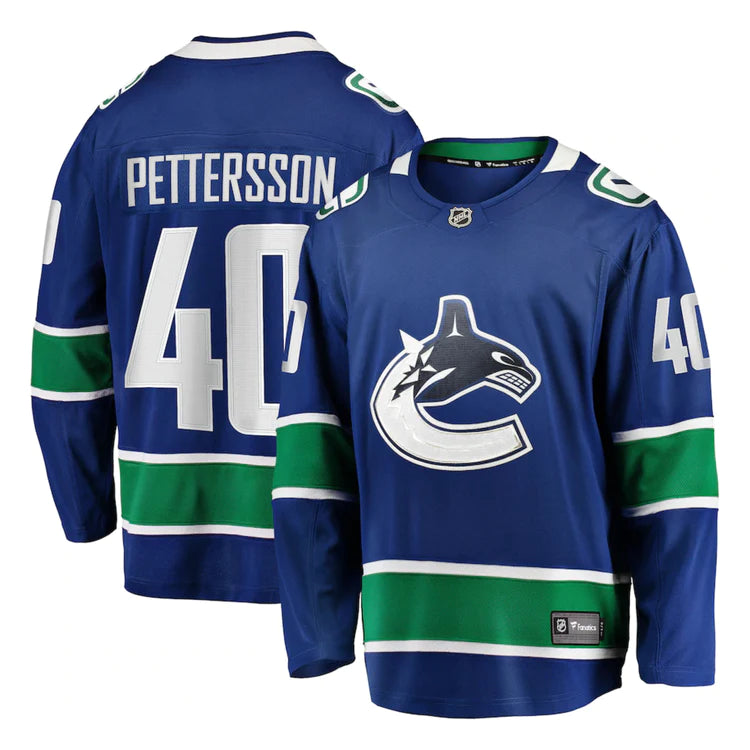 NHL Elias Pettersson Vancouver Canucks 40 Jersey